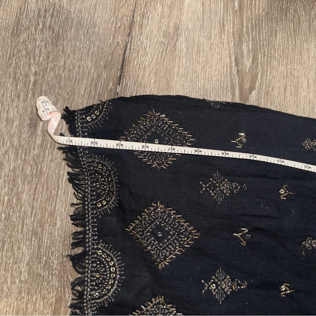 ZARA EMBROIDERED MIDI DRESS LIMITED EDITION BLACK 6895/259 Size Small - Image 6