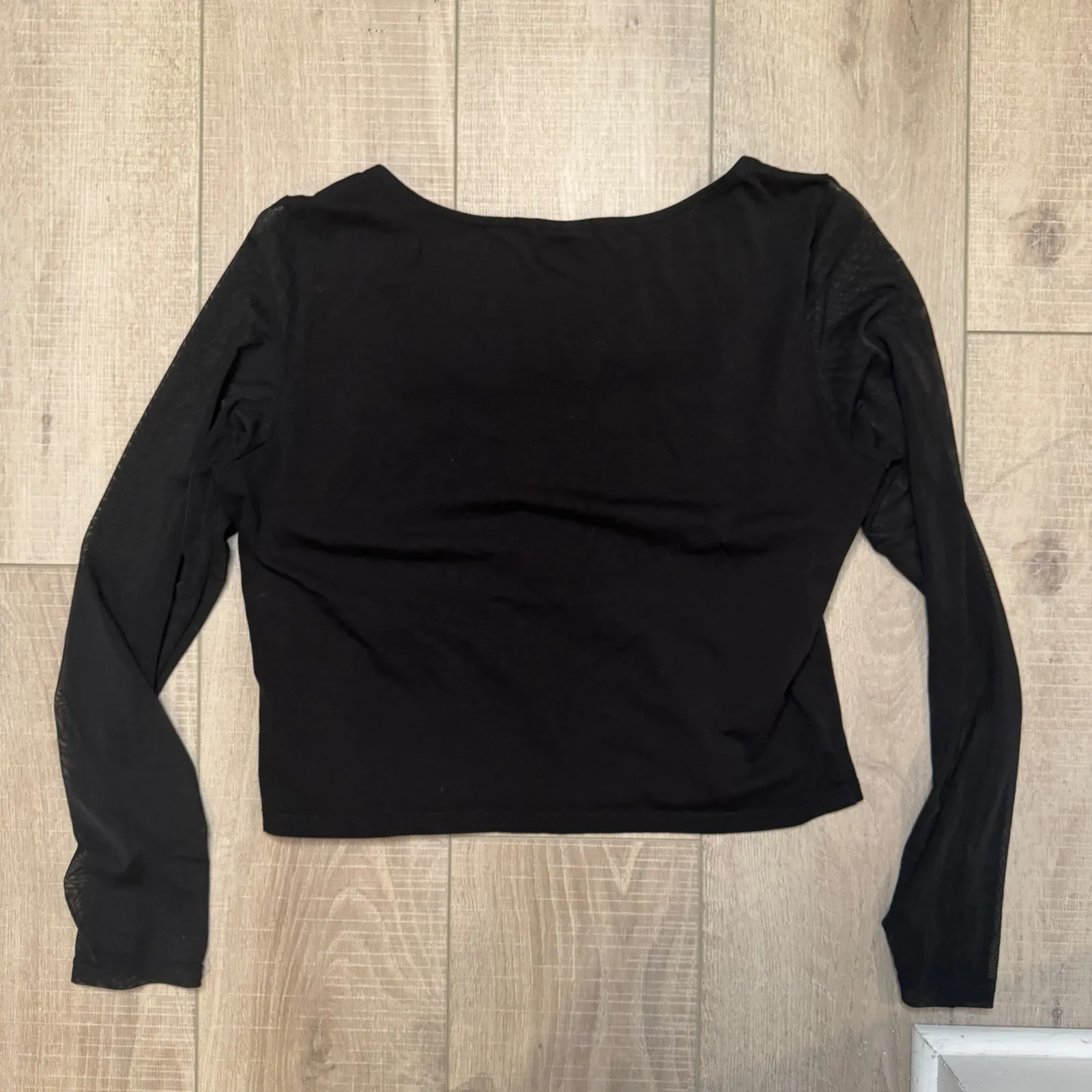 ASOS Black Long Sleeve Crop Top - Image 8