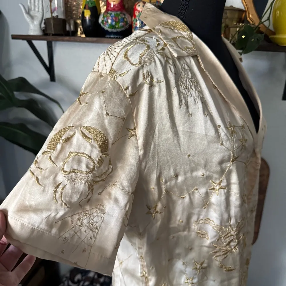 UO Zodiac Leo Souvenir Button-Down Top - Image 6