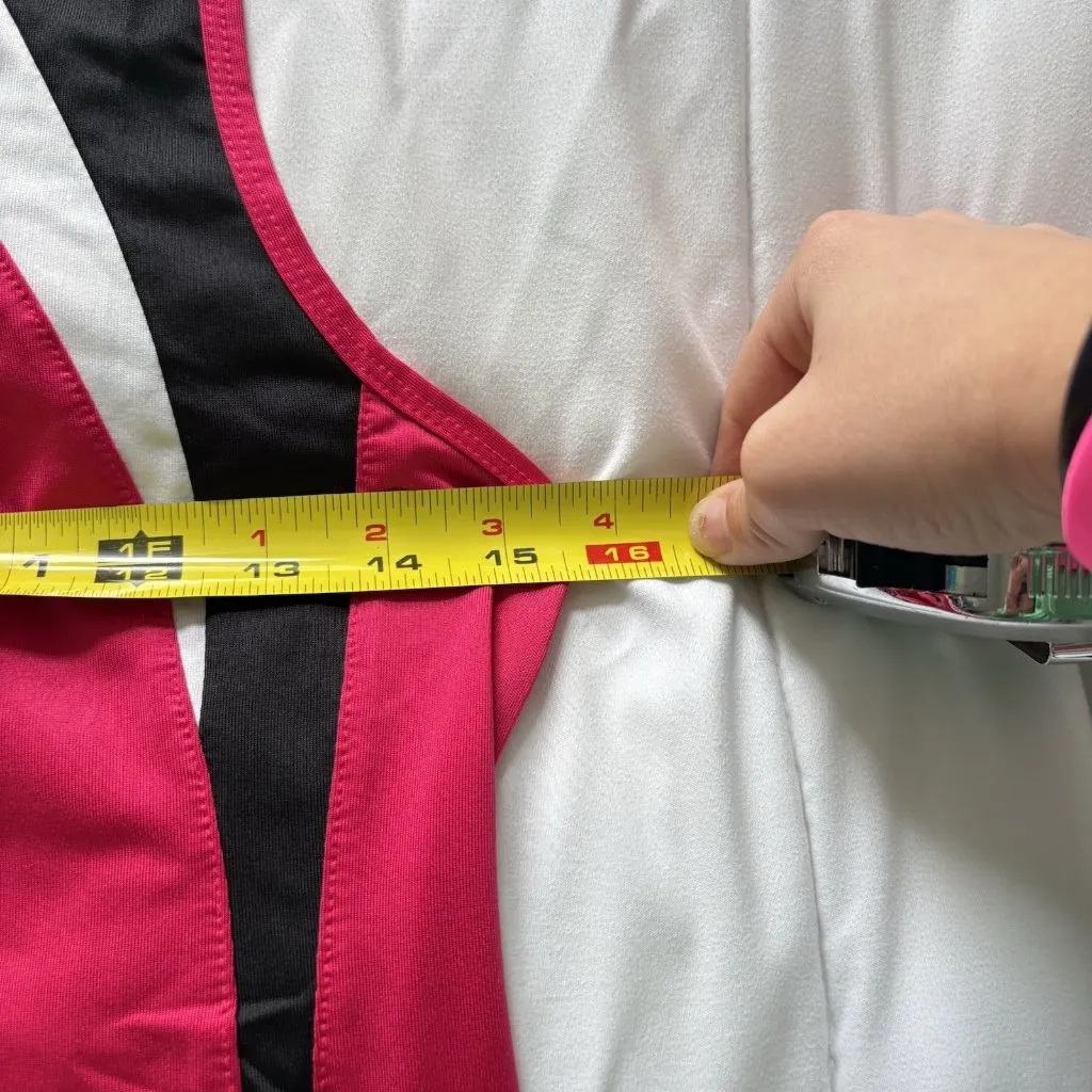 Tail Tank Top Womans Size Medium Hot Pink Scrunch Tennis Golf Yoga Outdoor - Image 4