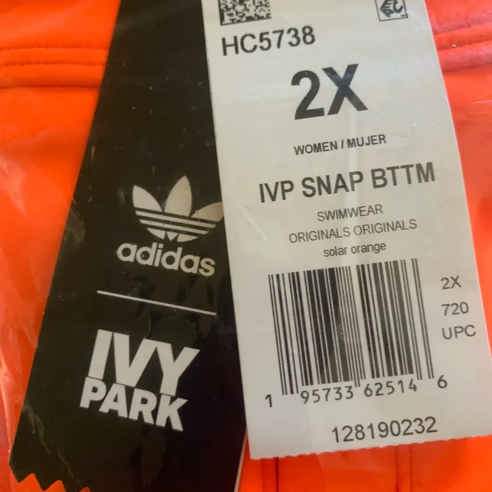 🧡adidas xIVY PARK Solar Orange Snap Bikini Bottom - Image 12