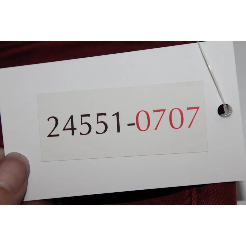 Abercrombie & Fitch Simone High Rise Ankle Burgundy Red Denim Jeans Size 25 0 - Image 9