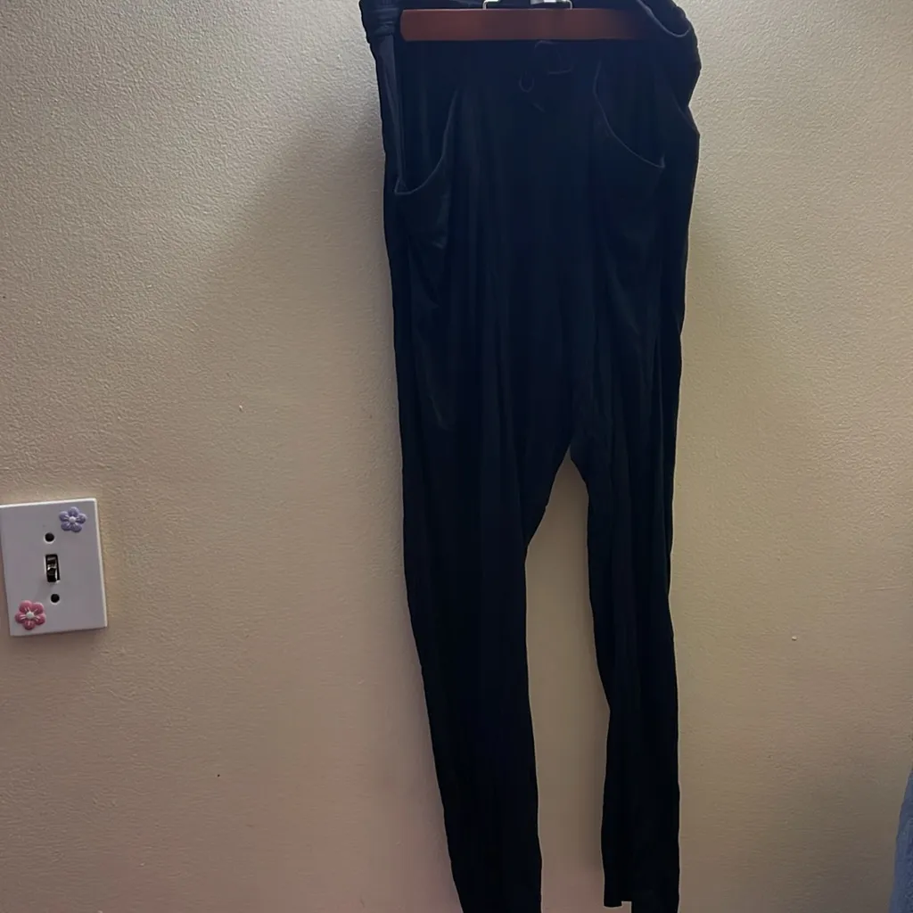 Helmut Lang Harem Black Jogging Jersey Pants Size Small - Image 4