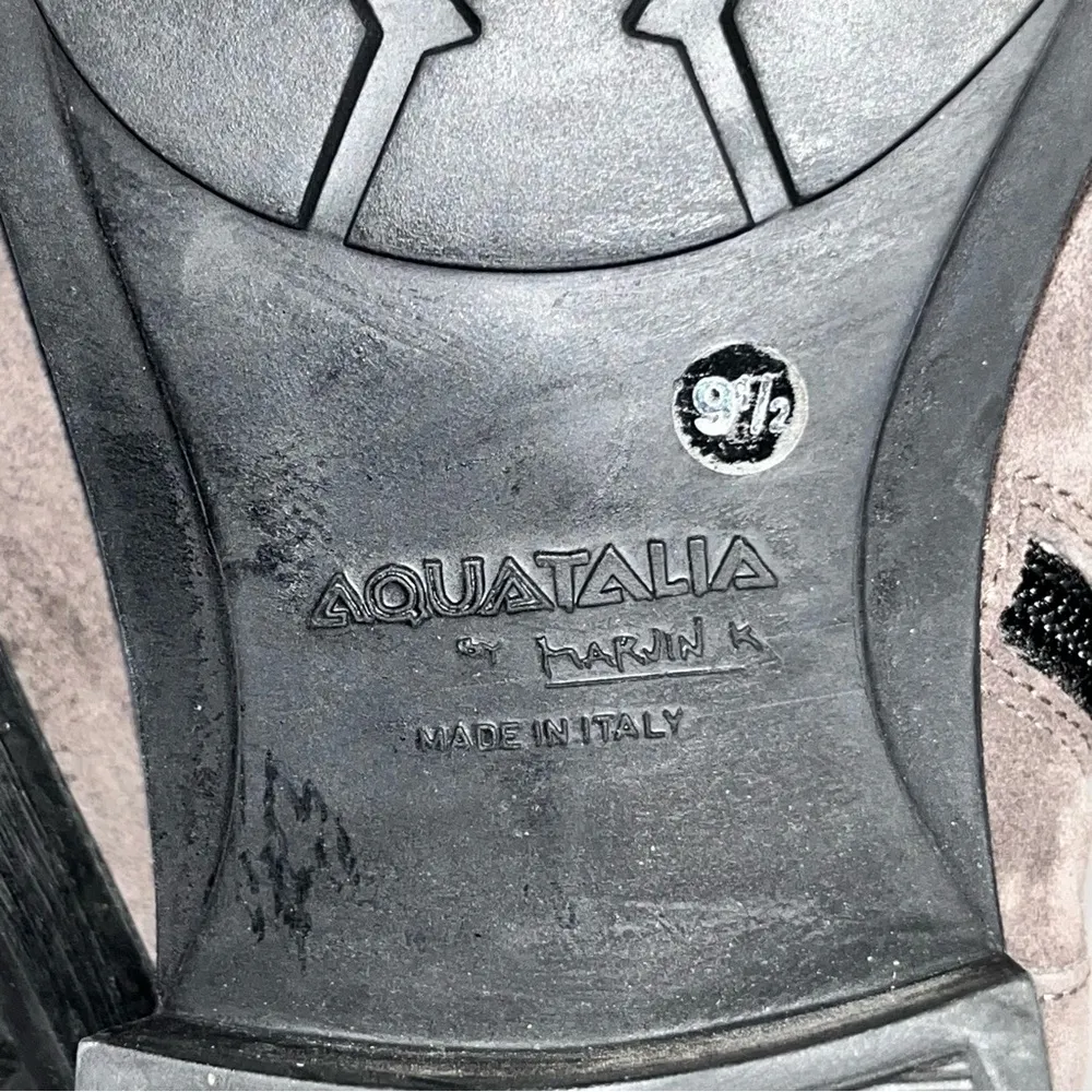 Aquatalia Gray Suede Boots Booties Shoes size 9.5 - Image 9