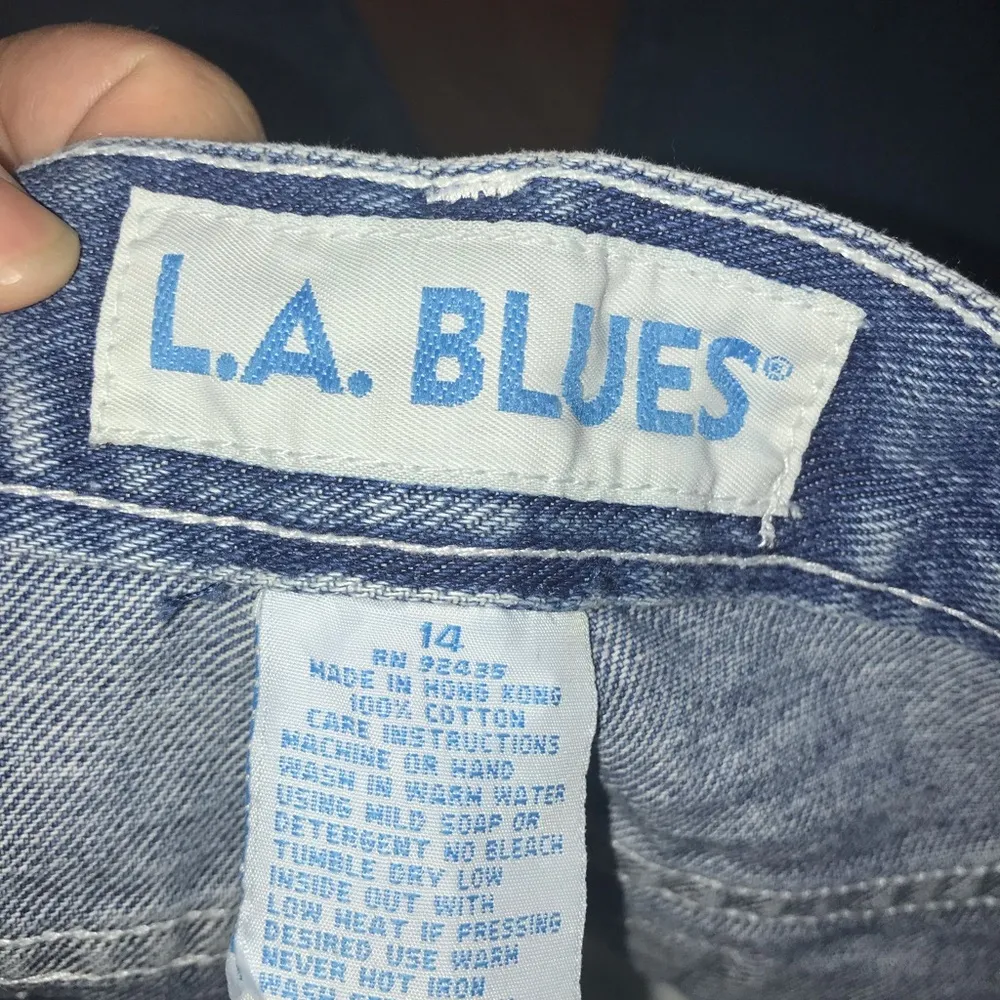 La Blue high waisted denim 10 flared glitter new - Image 7