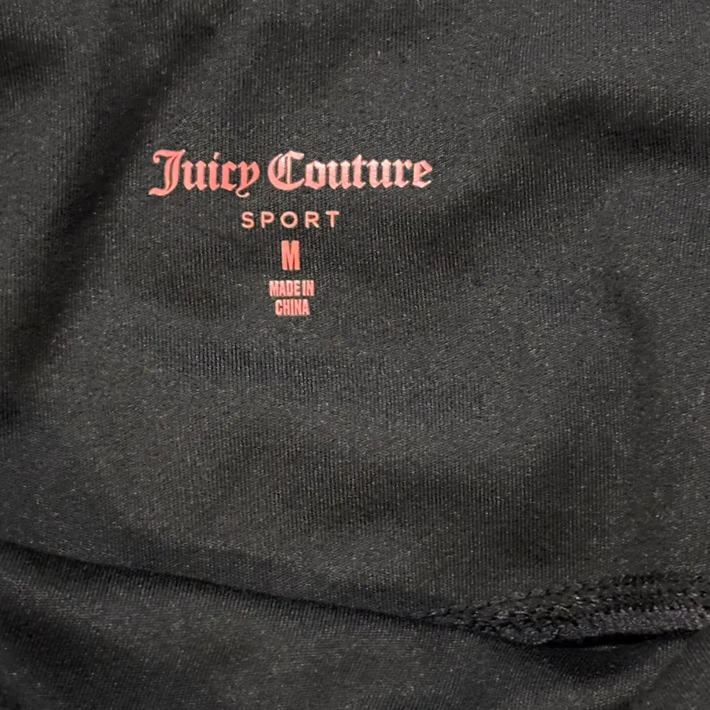Juicy Couture Black Sport Leggings with Athletic Stripes Size M - Image 4