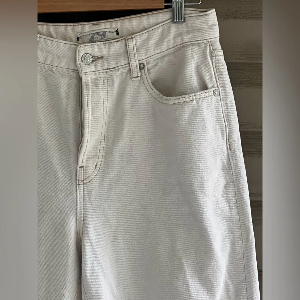 We The Free By Free People Ranger Ripped Crop Wide Leg Jeans In Size 29 - Image 5