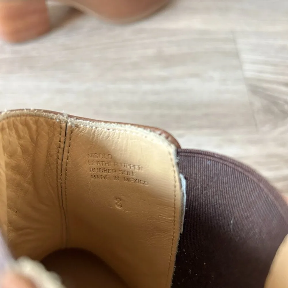 Anthropologie Nisolo Brown Leather Ankle Chelsea Heel Boot Size 8 NWOT - Image 12