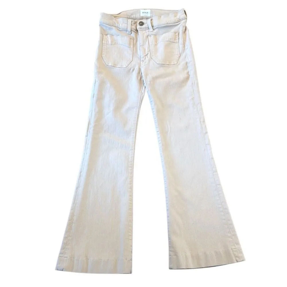 Hudson Taylor beige high rise flare jeans size 28 - Image 2