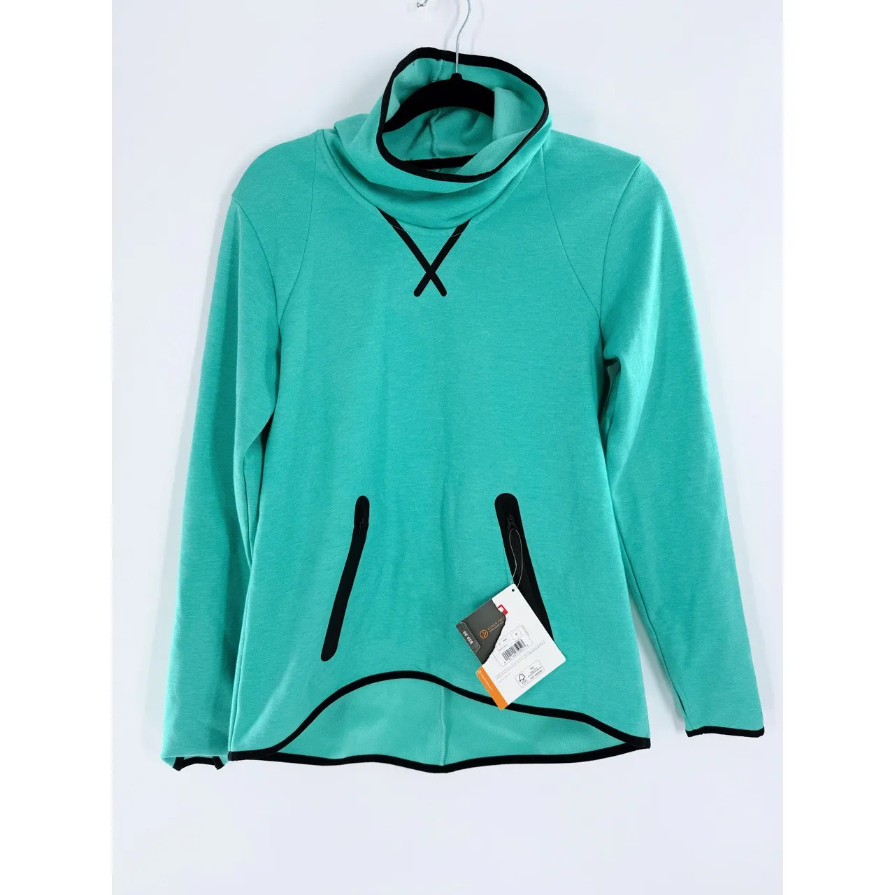 NWT Champion Women's Teal and Black Performance Pullover Top Size Small - Image 3