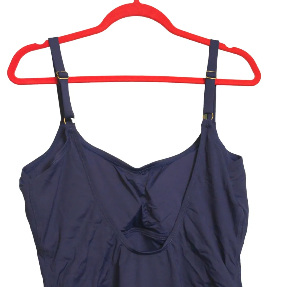 Andie The Laguna One Piece Navy Scoop Low Back Adjustable Cheeky Bottom XXLT - Image 7