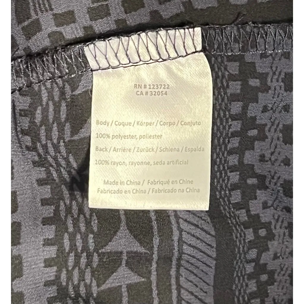 Anthropologie One September XS Barranco Embroidered Tunic Shirt Gray Navajo Top - Image 10