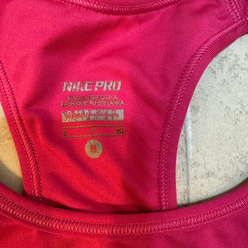 Hot Pink Nike‎ Sports Bra, Small - Image 2