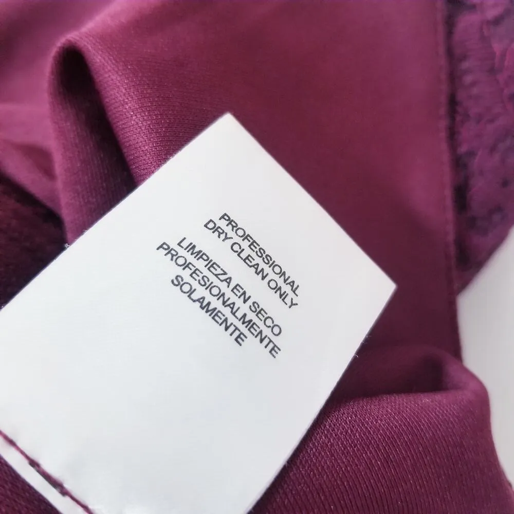 City Studio Lace Floral Print Blouse and Skirt Set Co - Image 12