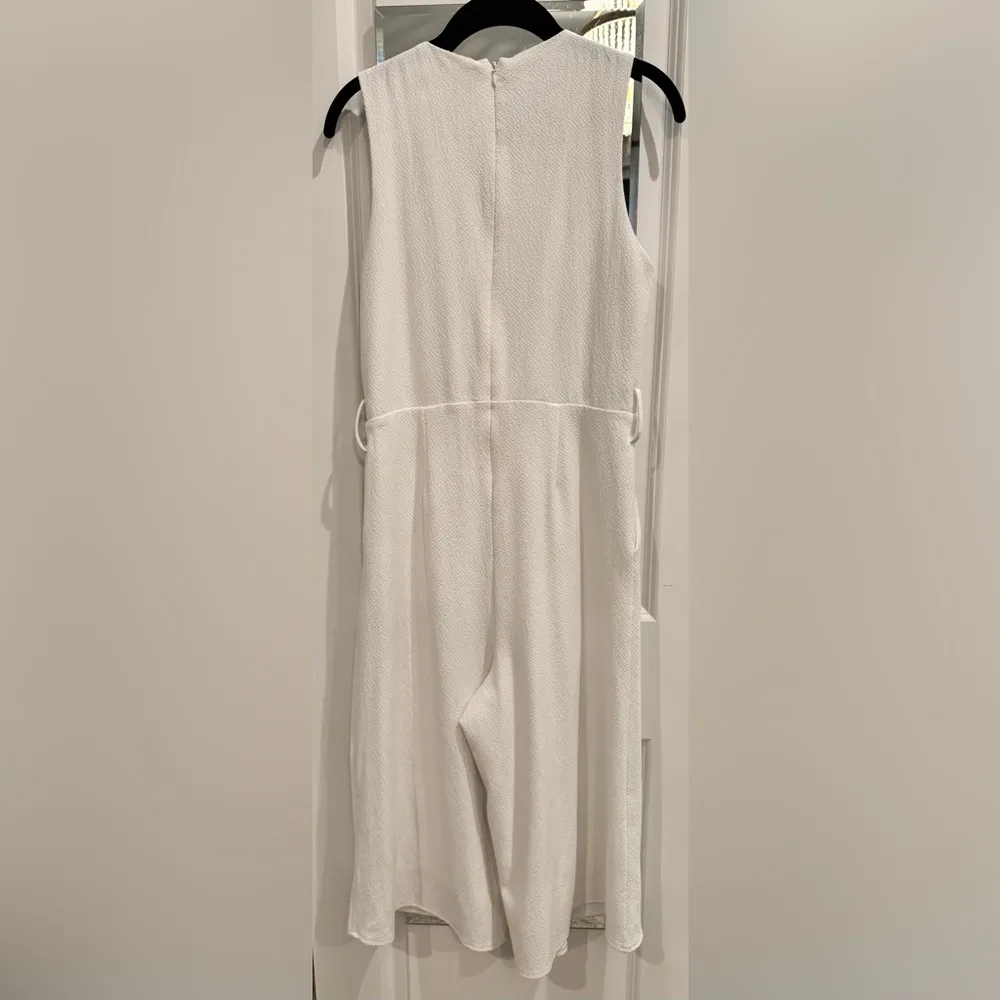 Bishop + Young White Jumpsuit Quiet Luxury Wide Leg Clean Girl Aesthetic - Image 4