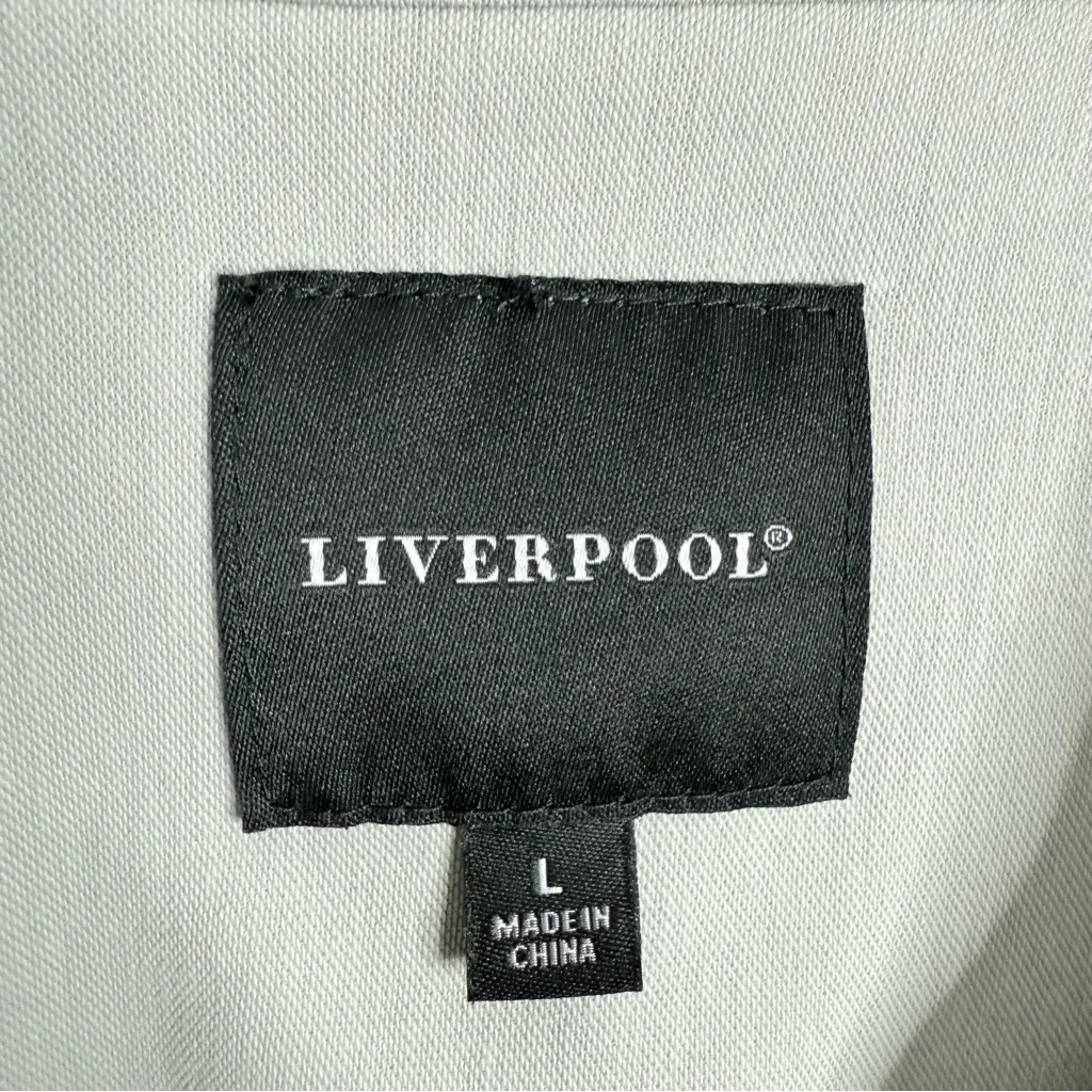 Stitch Fix Liverpool‎ Gray Denim Jacket Fossile Grey Size Large - Image 4