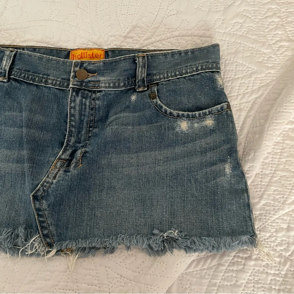 Hollister Micro Mini Jean Skirt - Image 4