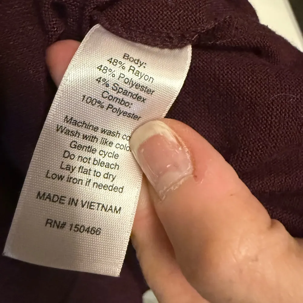 41 Hawthorn Maroon Long Sleeve V - Image 8