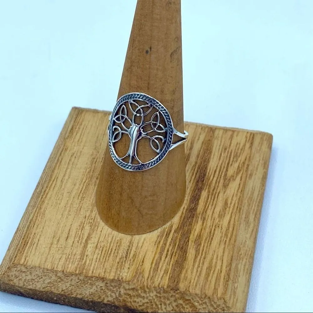 Celtic Tree Of Life Ring Sizes 7,8 Silver - Image 5
