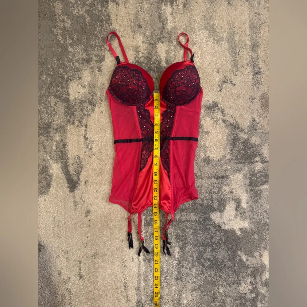 Adore Me  NWT  Red Lace Bustier - Image 5
