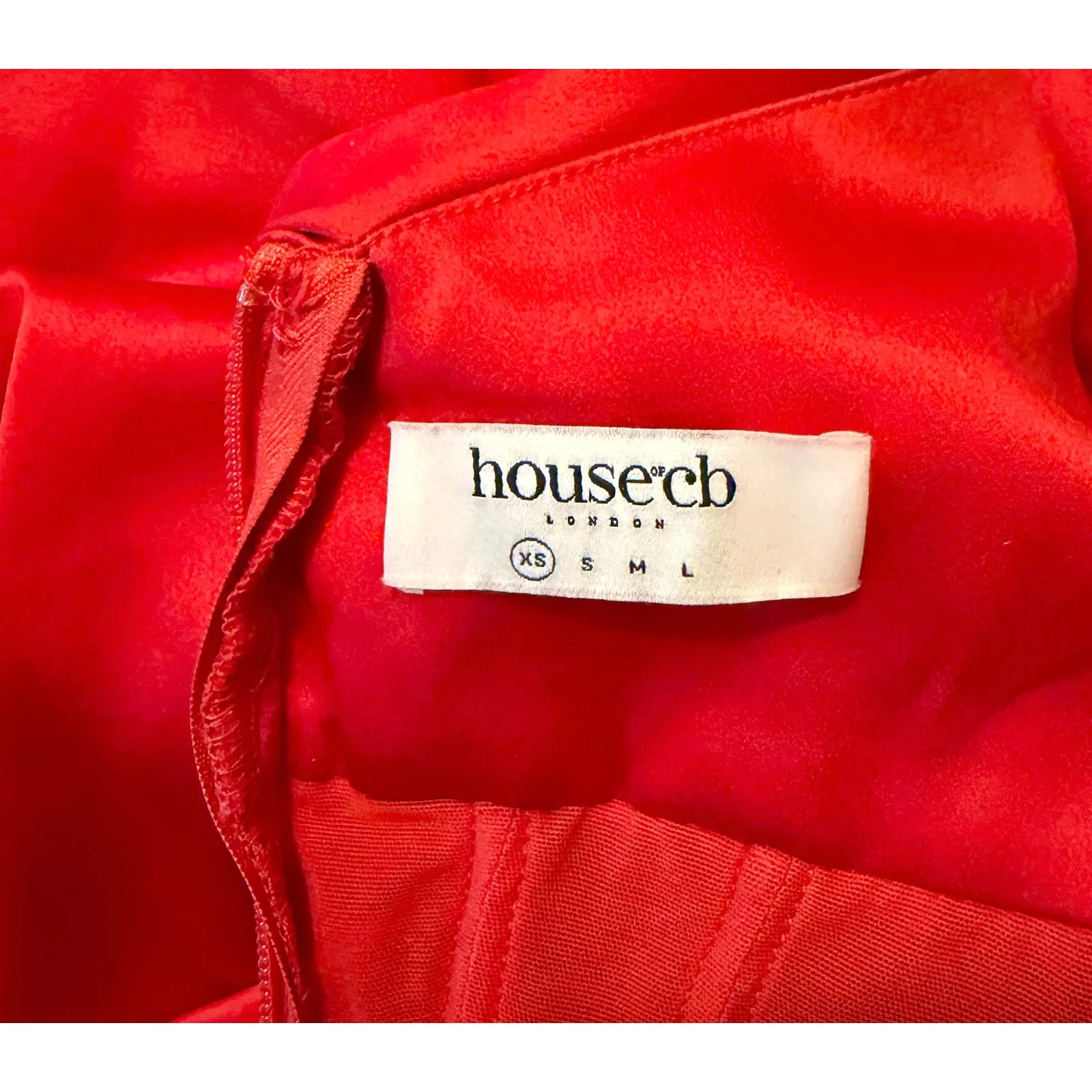 House of CB Lulu Corset One-Shoulder Satin Midi Dress sz. XS - Image 5