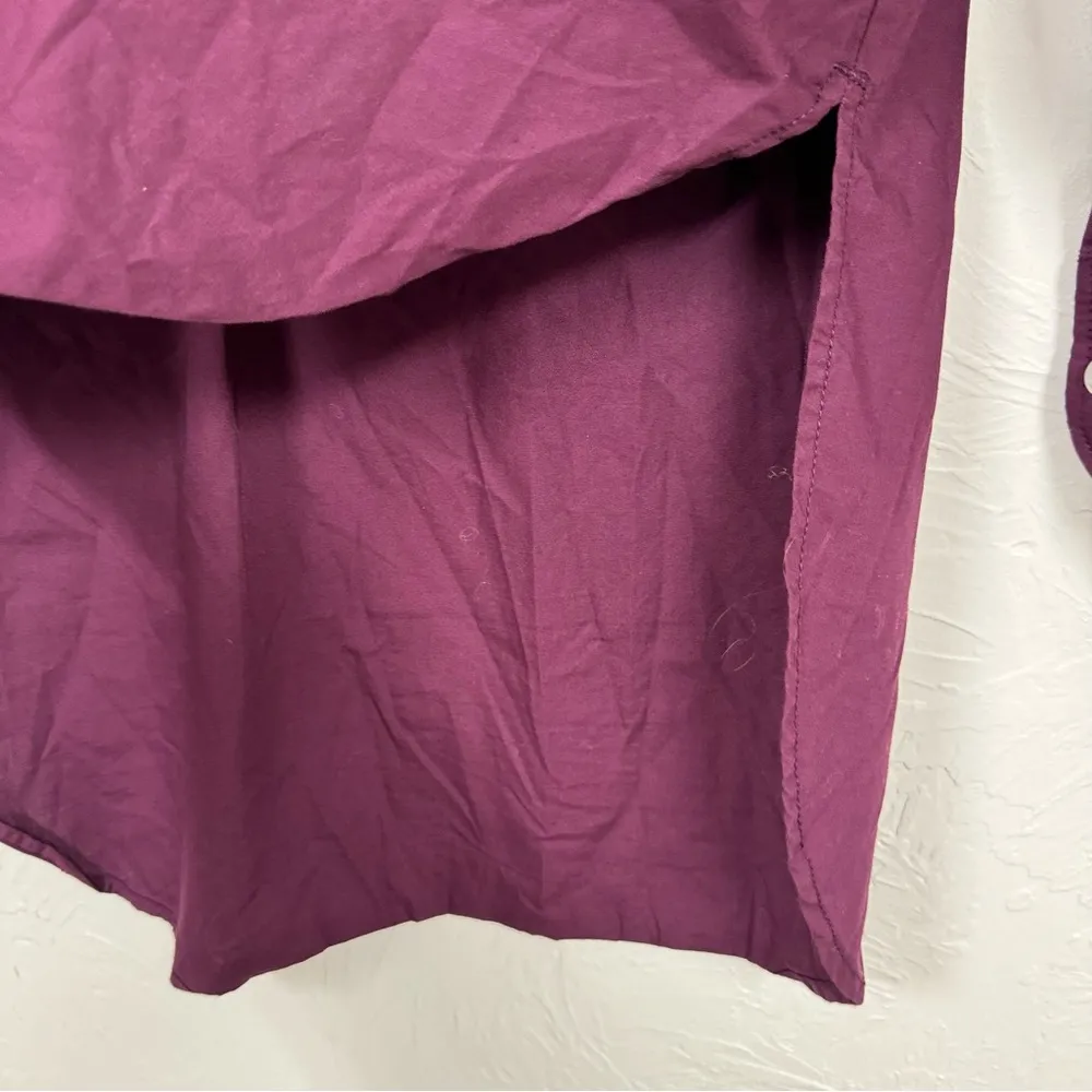 Maeve Anthropologie Purple Long Sleeve Button Down Shirt Women XS Casual Classic - Image 6