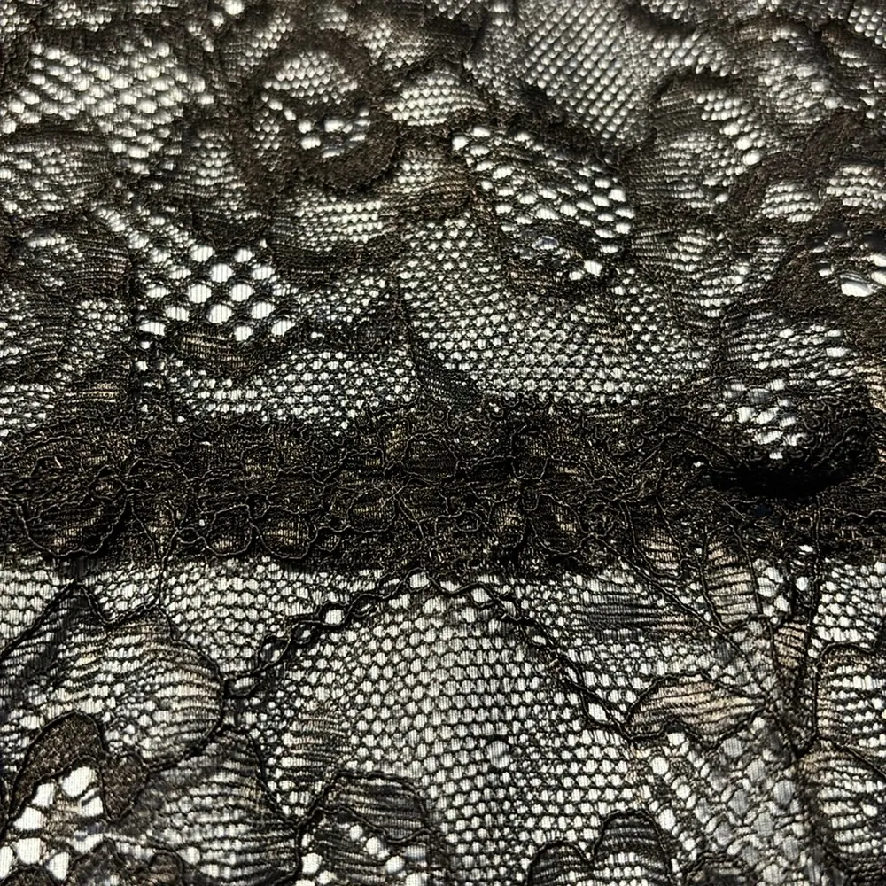 Black and Blue Lace Bow Mini Skirt Size L - Image 8