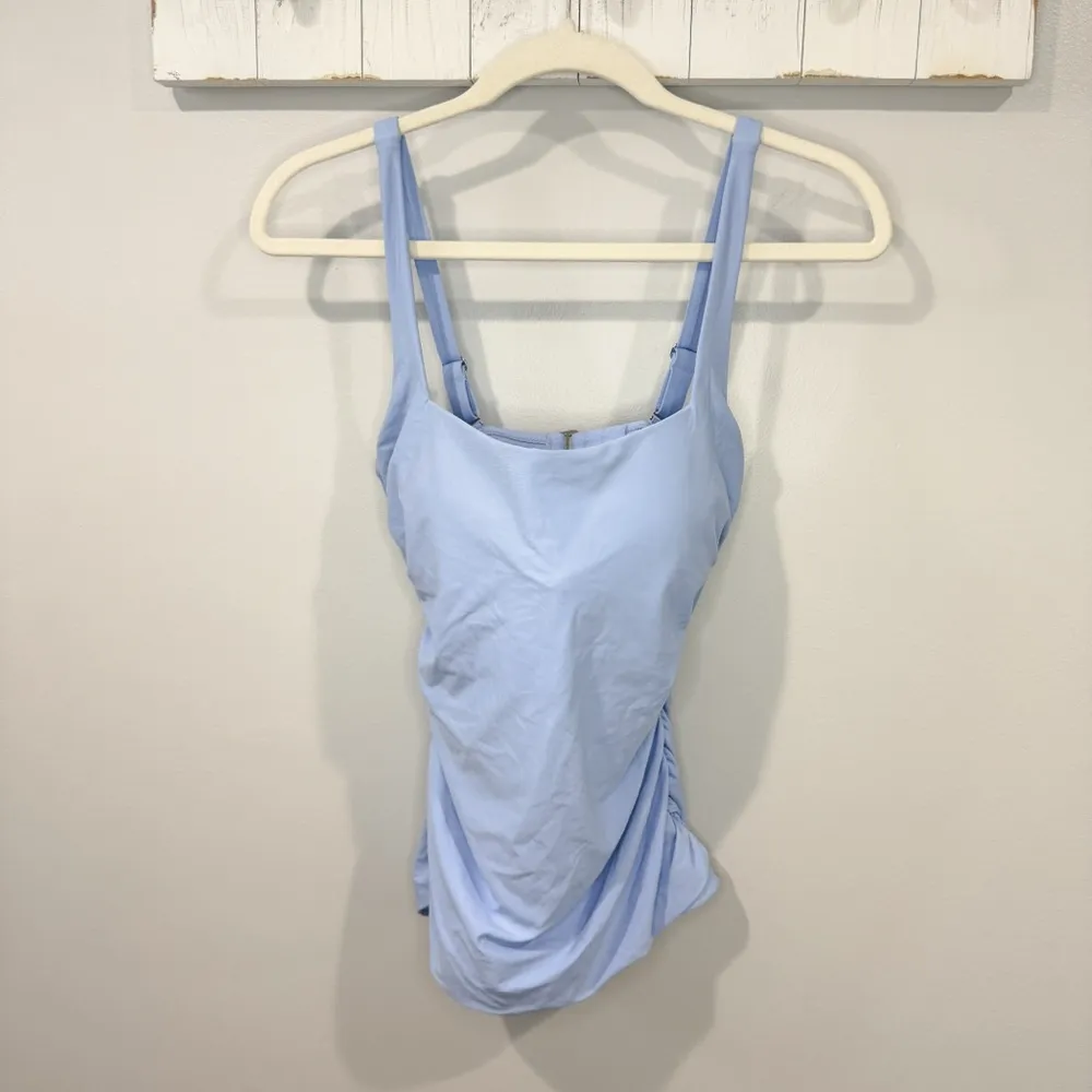 Athleta Tankini Top | 34D/DD | Cerulea Blue | Square Neck | EUC - Image 2