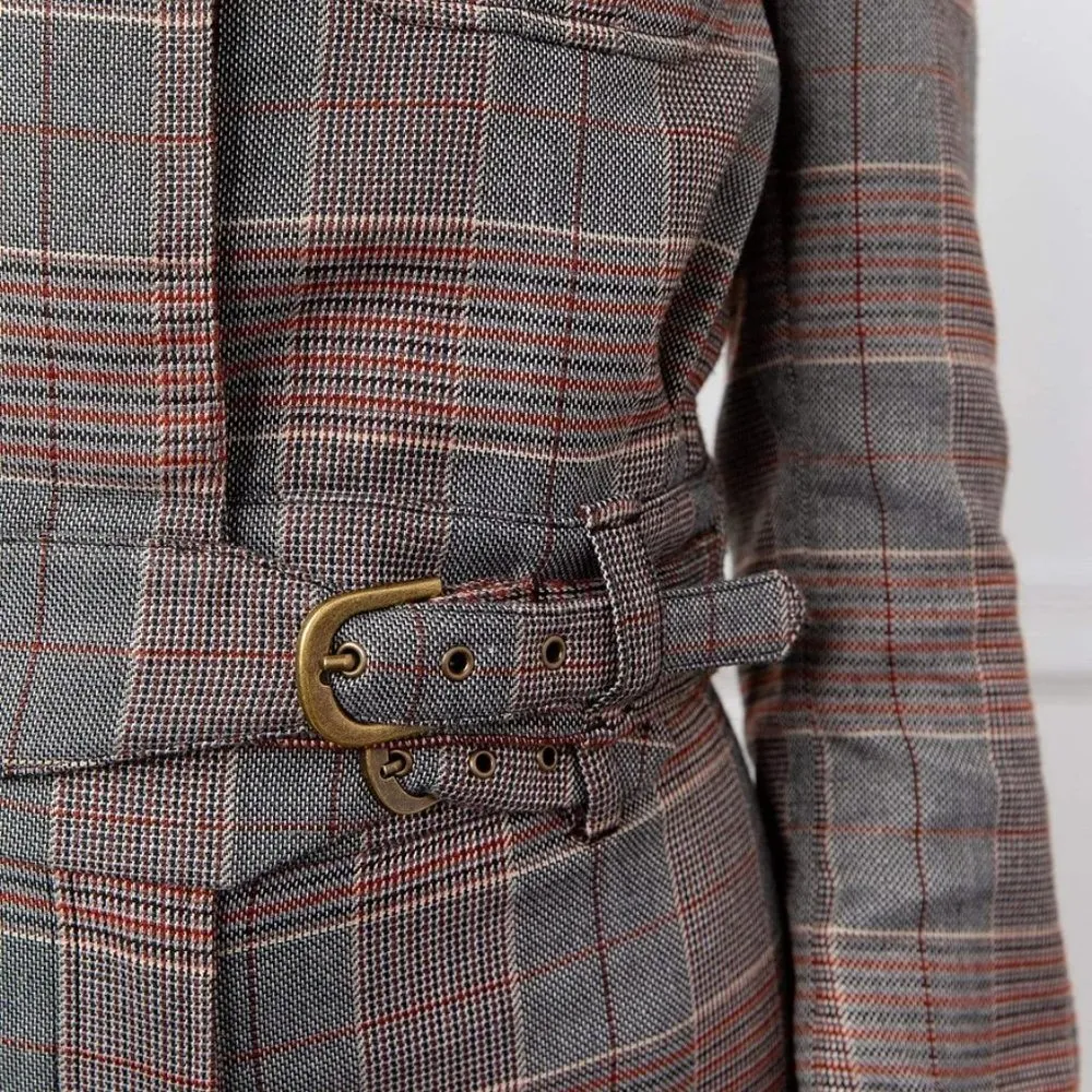 J.ing Lara Grey Plaid Jacket - Image 9