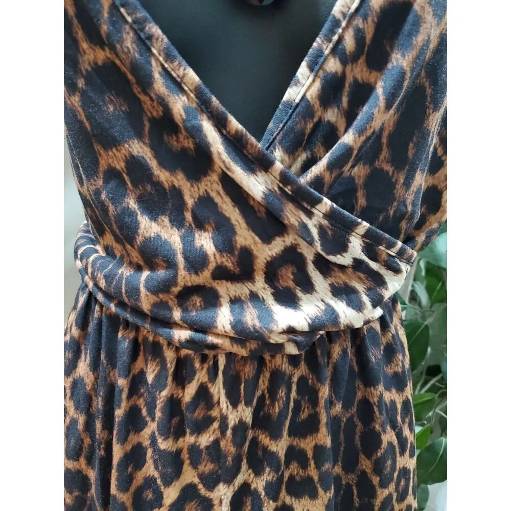 Boohoo Women's Multicolor Polyester V-Neck Sleeveless Casual Romper Size 12 - Image 3