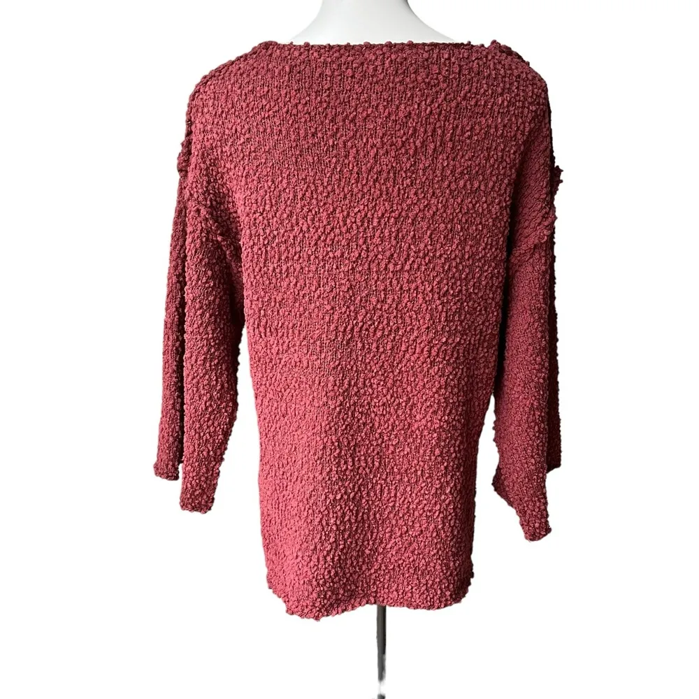 NWT, Entro Loose Fit Scoop Neck Popcorn Sweater, Sz S - Image 2