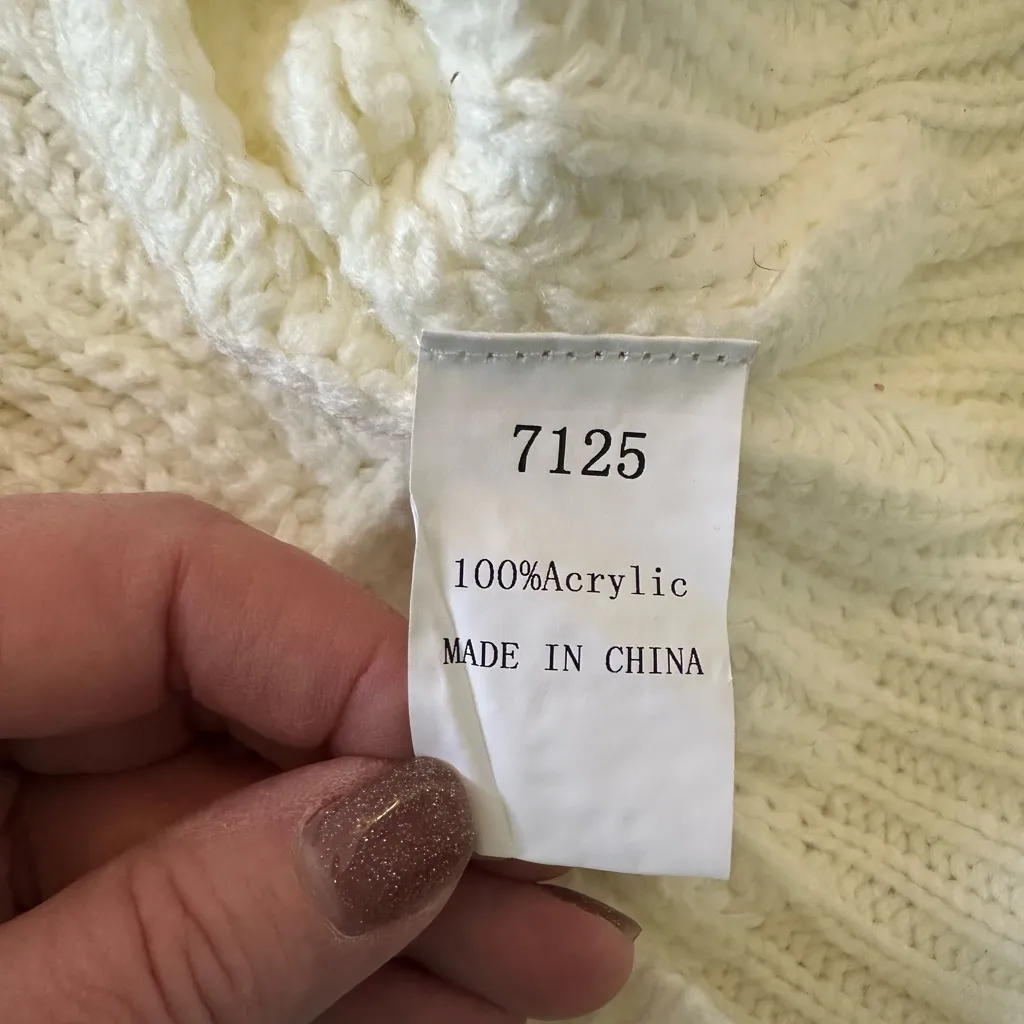 Cream Knit Zip - Image 2