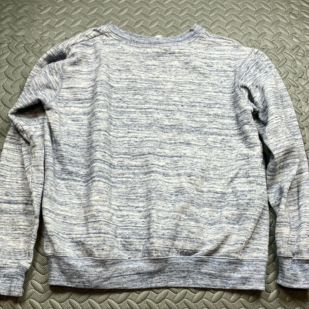 Women's medium‎ Blue Pullover Sweatshirt Long Sleeve V Neck Casual Size M - Image 3