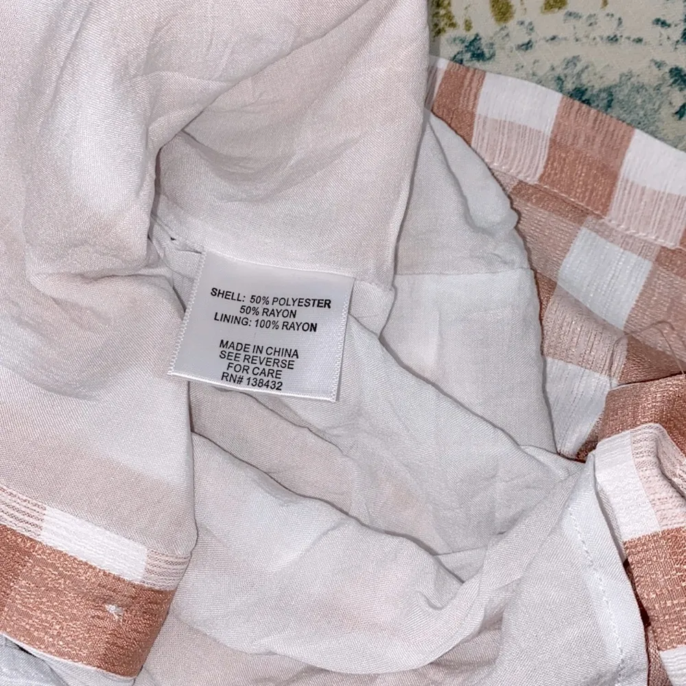 MODCLOTH checkered dress with belt button down size small - Image 7