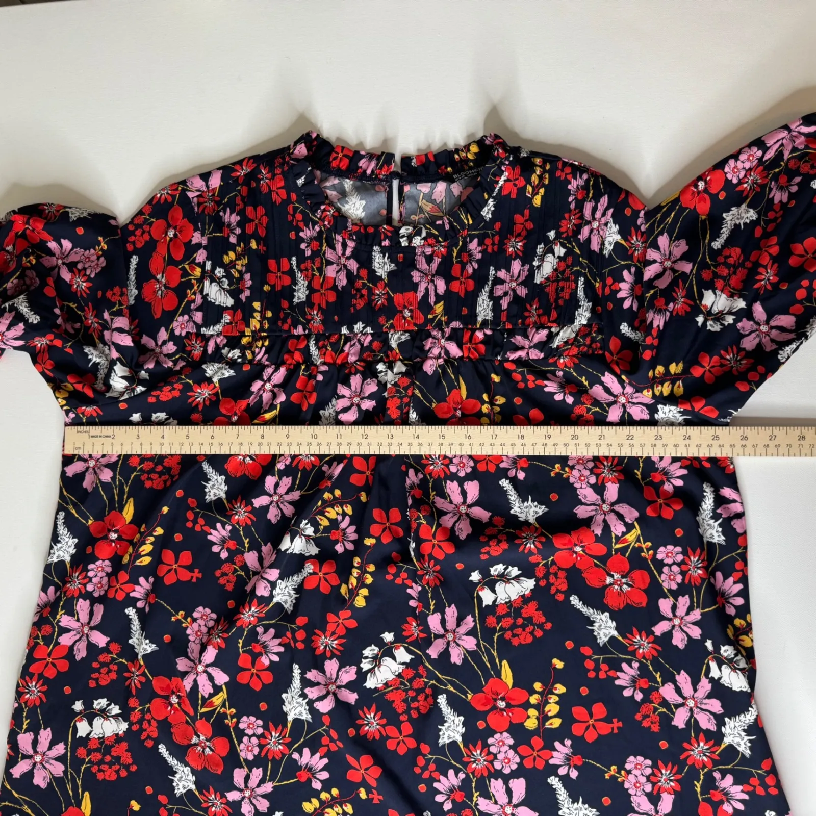 Bloomchic Floral Blouse Size‎ 18/20 Multicolor Lightweight Bloomcore Boho Office Red - Image 9