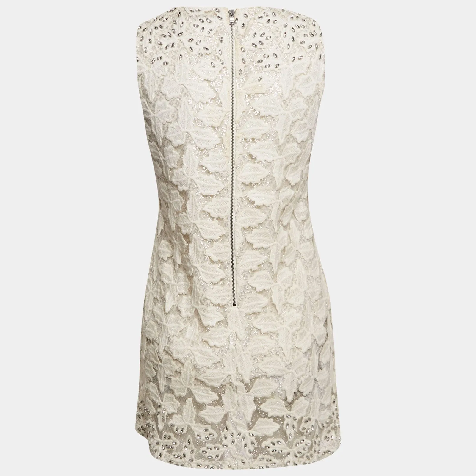 Alice + Olivia Dress Size 4‎ Sleeveless Floral Lace Embellished Party Cocktail - Image 11