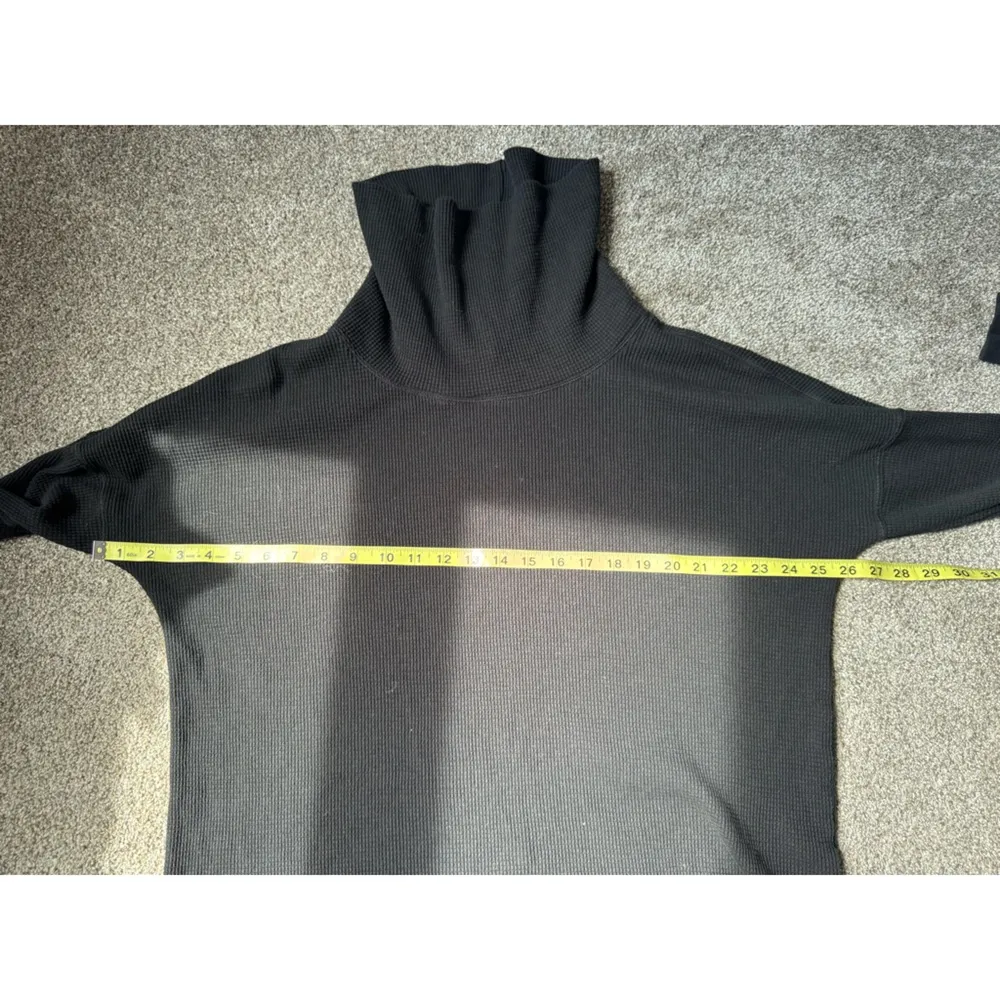 The Group Babaton Aritzia Thermal Cowlneck Turtleneck Waffle Knit in Black Large - Image 10