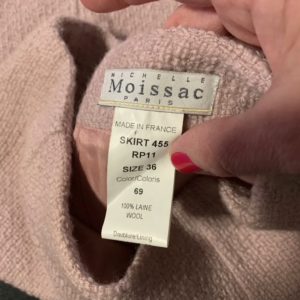 Michelle Moissac Paris wool suit Pink Size 6 - Image 3