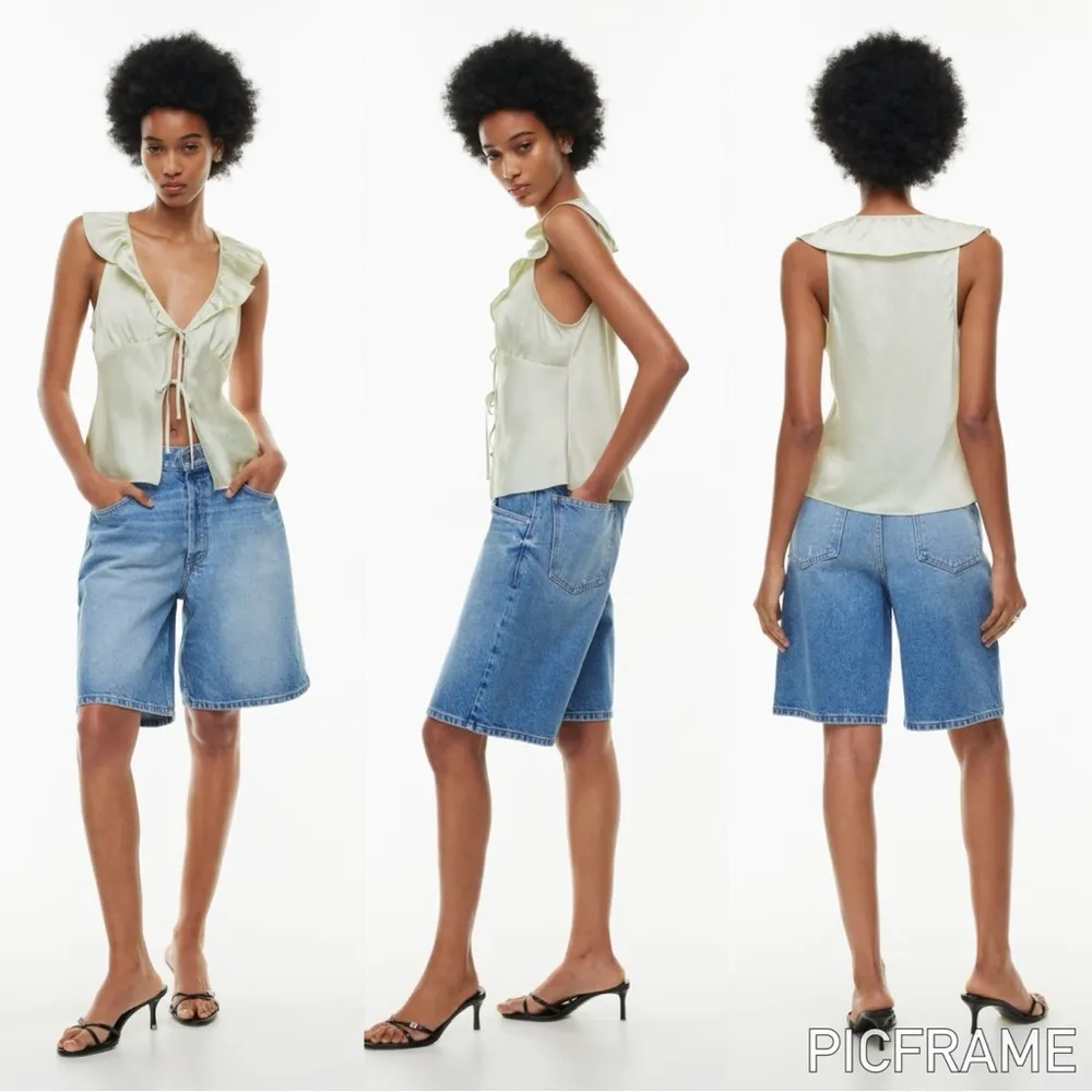 Aritzia Wilfred Tonka Satin Blouse - Image 2