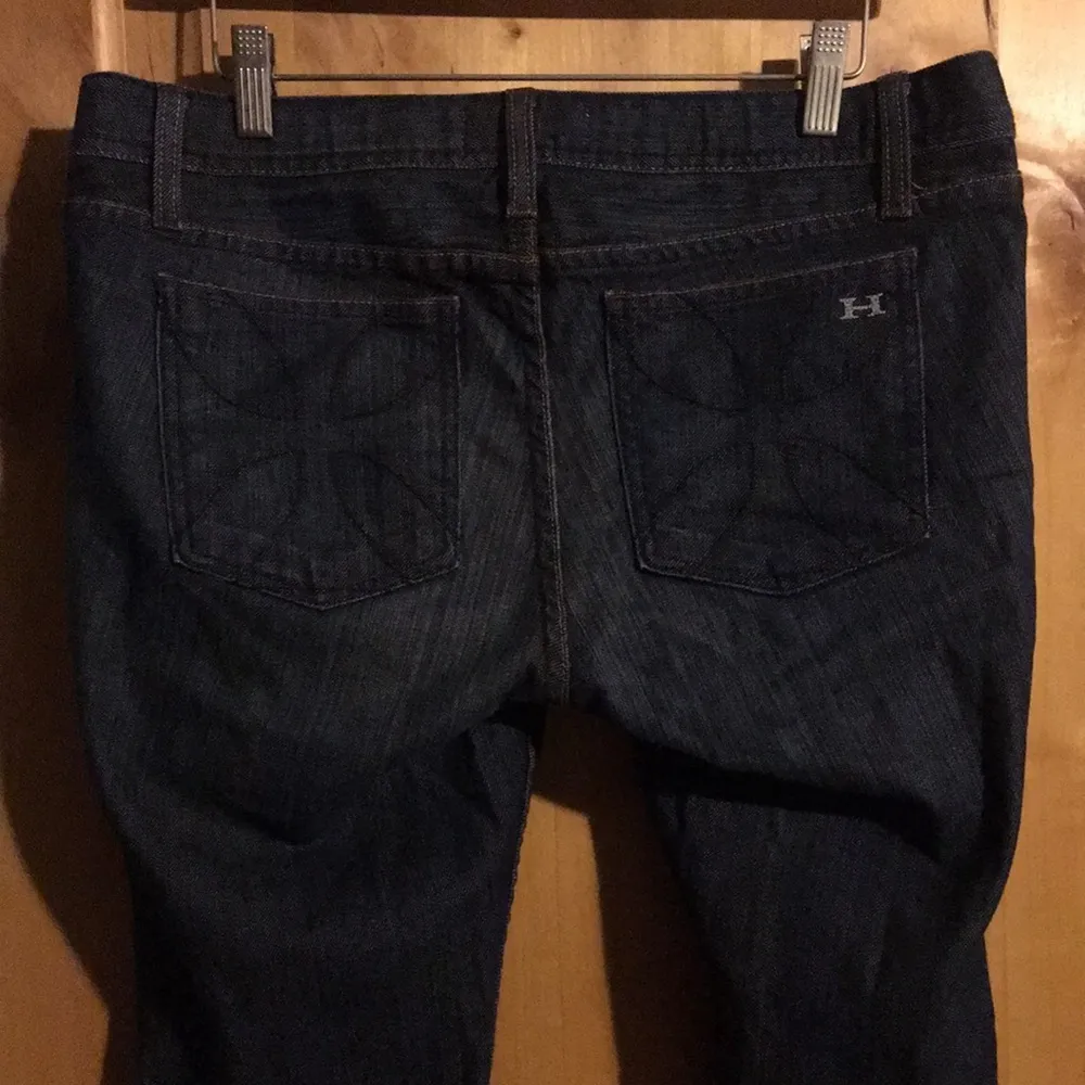 HABITUAL Deep End Cross Pocket Dark Wash Boot Cut JEANS $200 EUC 32 - Image 7