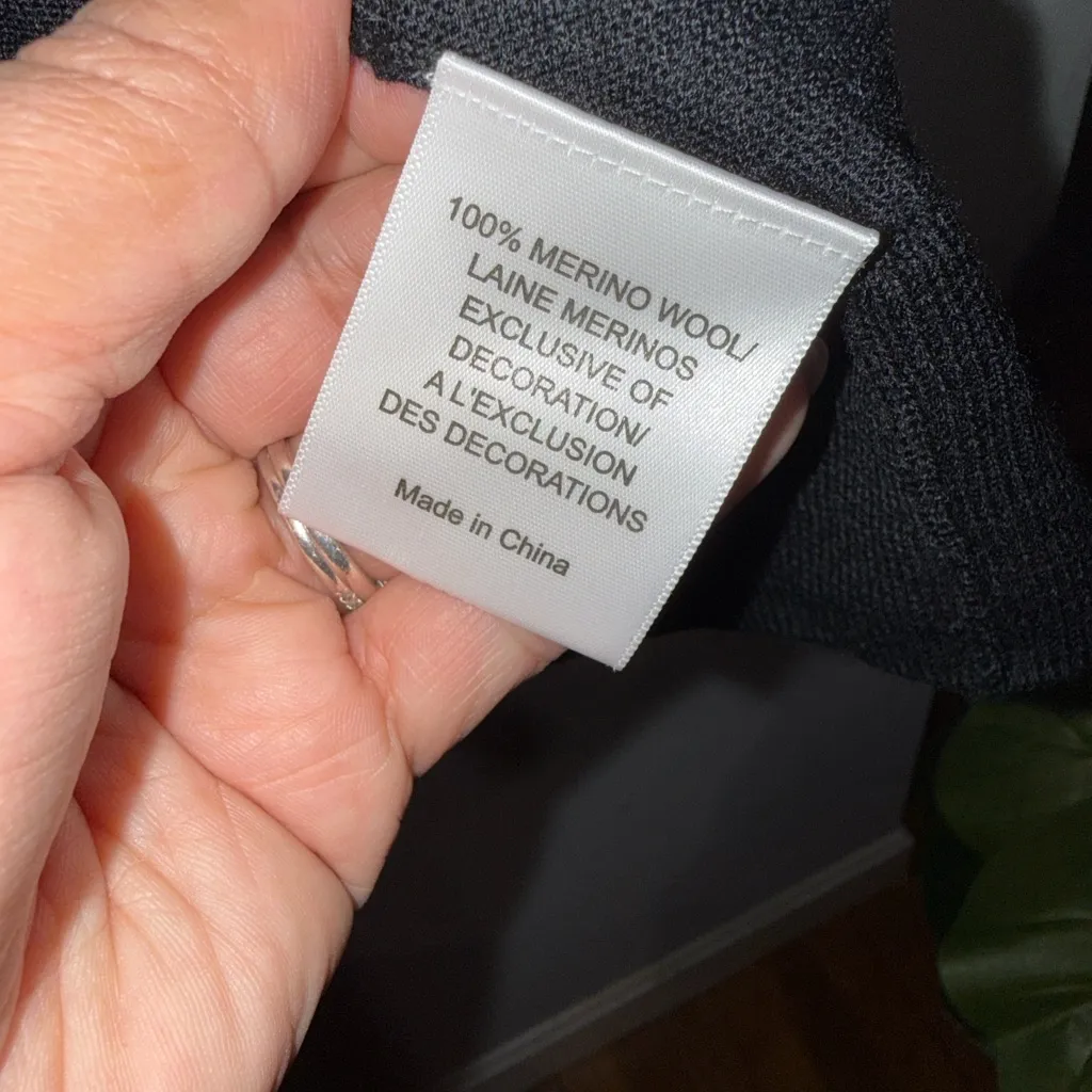 Tory Burch Black Cardigan with Sequin Trim - Image 14