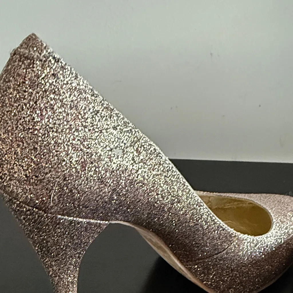 Steve Madden Glitter Heels Sz 6.5 - Image 5