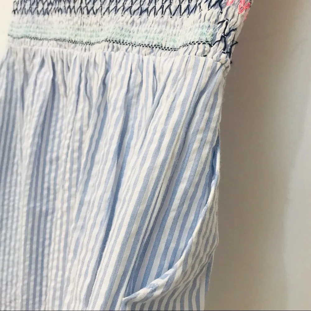 NWT Cabana by Crown & Ivy™ Strapless Smocked Swim Romper Cover Up sz sma… - Image 5