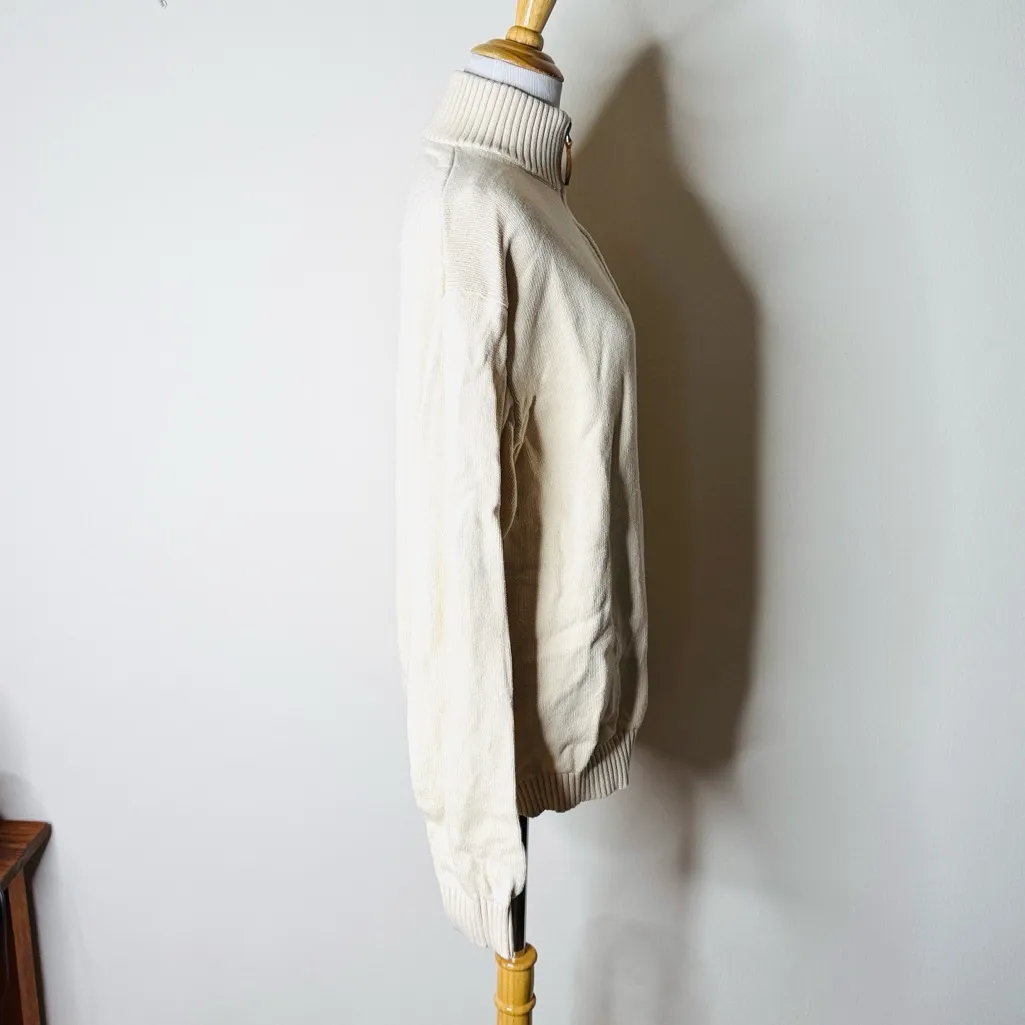 Brandy Melville Cream 1/4 Zip Aleah Pullover Sweater - Image 6