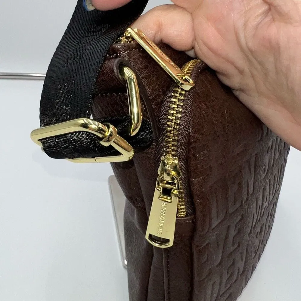 Steve Madden Faux Leather Crossbody Signature Bag with Guitar Strap - Image 5