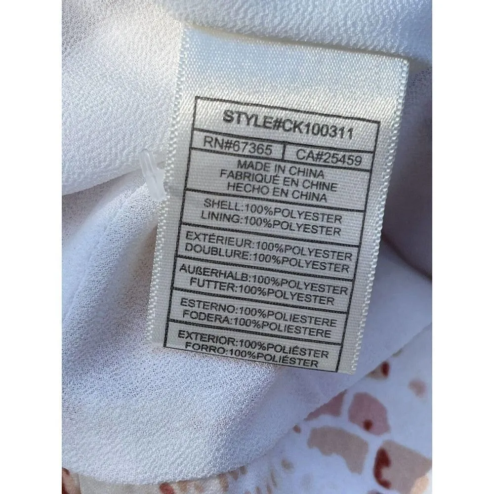 Cupcakes and Cashmere Long Jacket Robe Satin Snakeskin Print Women's Medium NWOT - Image 7