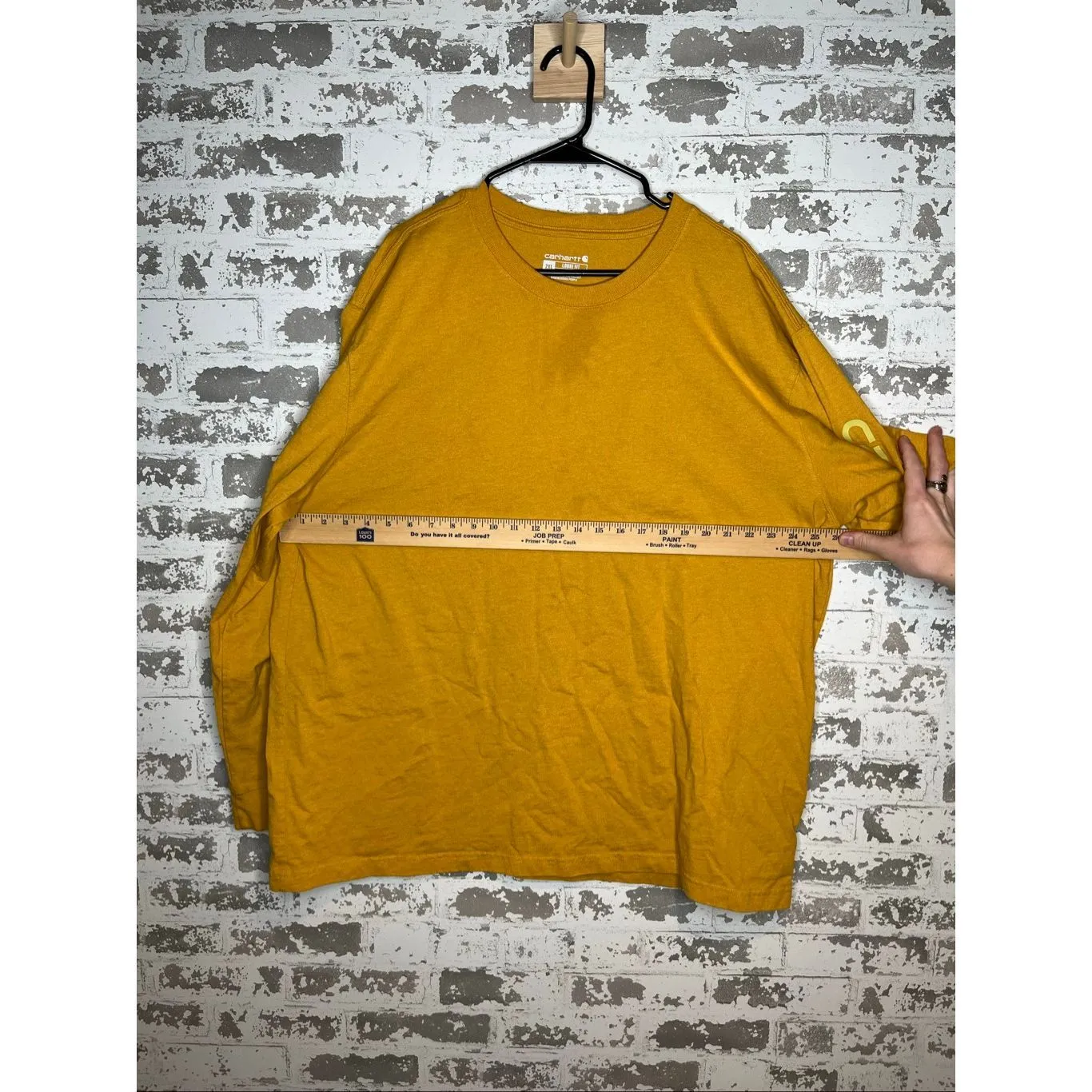 CARHARTT | women yellow crewneck long sleeve plus size shirt - Image 5