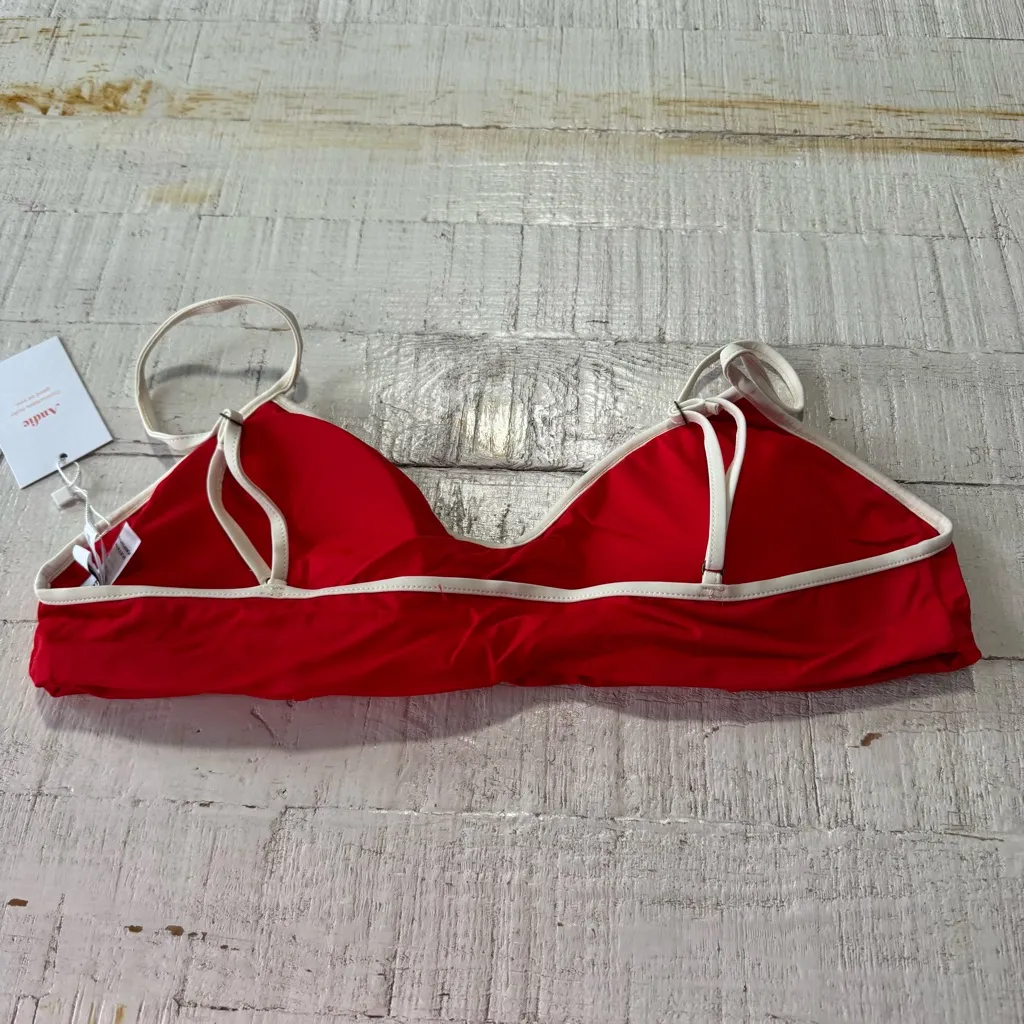 Andie Swim the Bells Bikini Top‎ NWT size XL Poppy Red Piped Swimsuit - Image 11