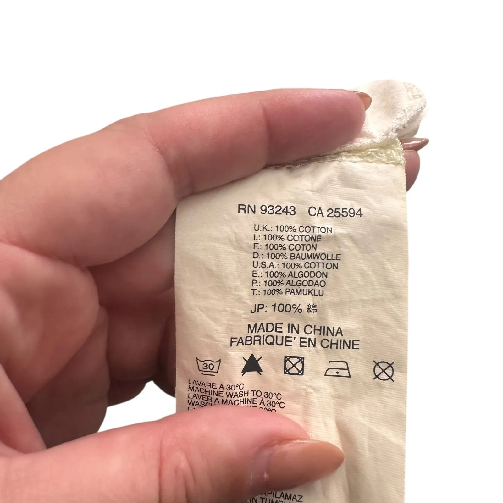 DIESEL Graphic Scoop Neck Tee White‎ Black Large - Image 5