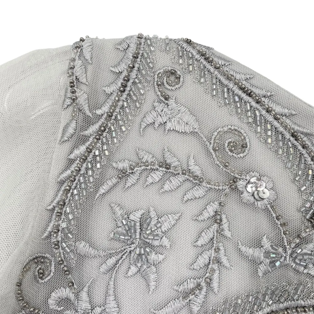 Anthropologie BHLDN Maricela Dress Beaded Chiffon Evening Formal - Image 14